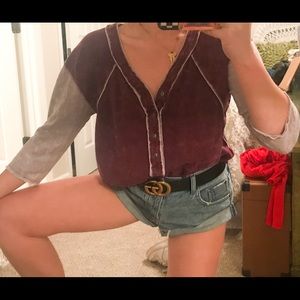 Free People “Stolen Baseball Tee”